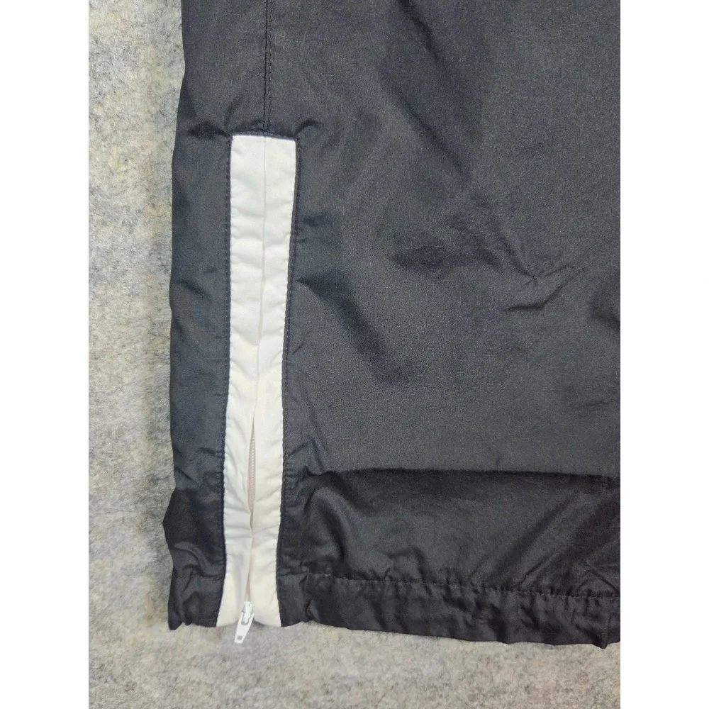 Nike Sportswear Track Pants Black Pink White Stripe Lined Womens Medium 8-10